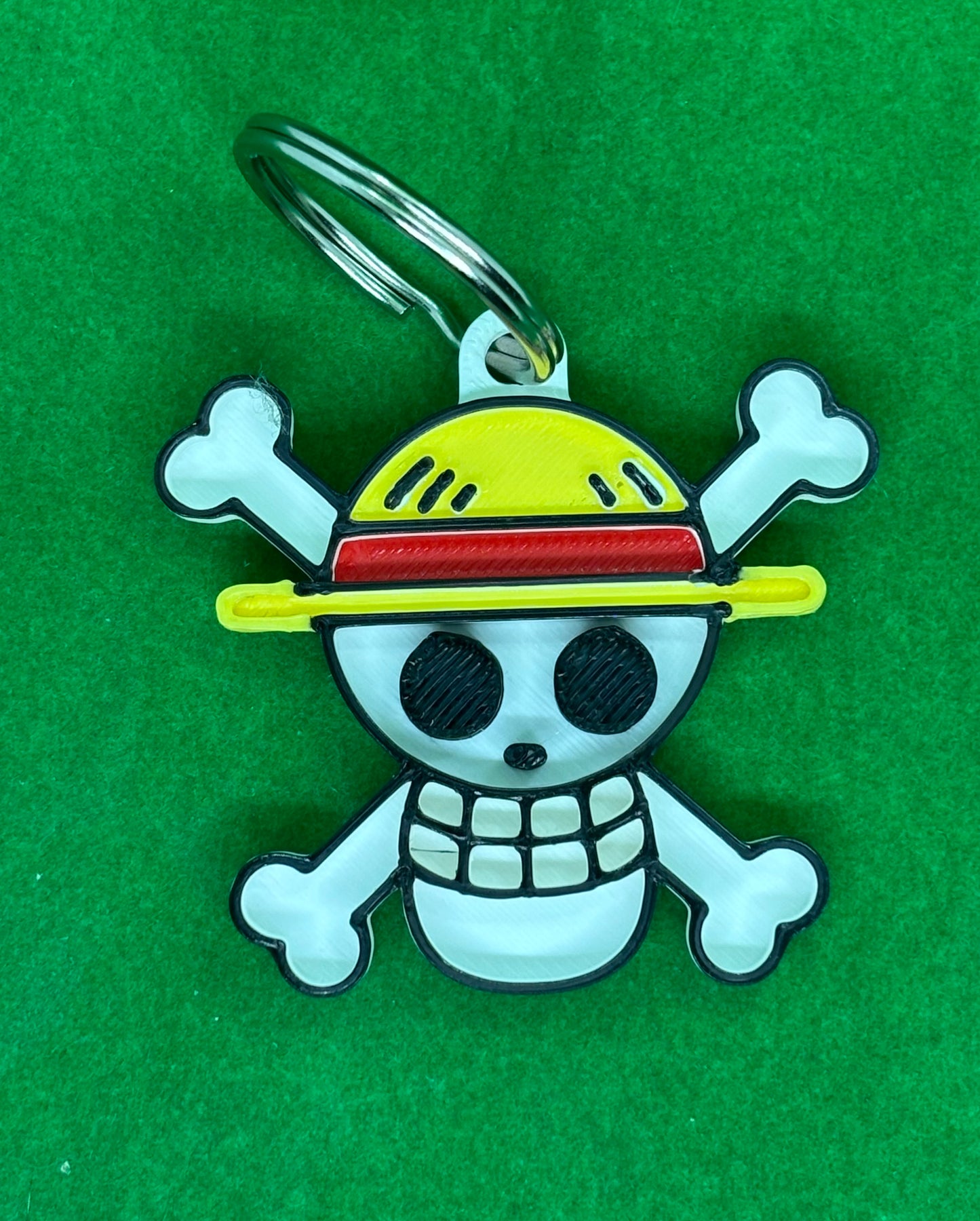 🏴‍☠️✨ 3D Luffy Keychain! ✨🏴‍☠️