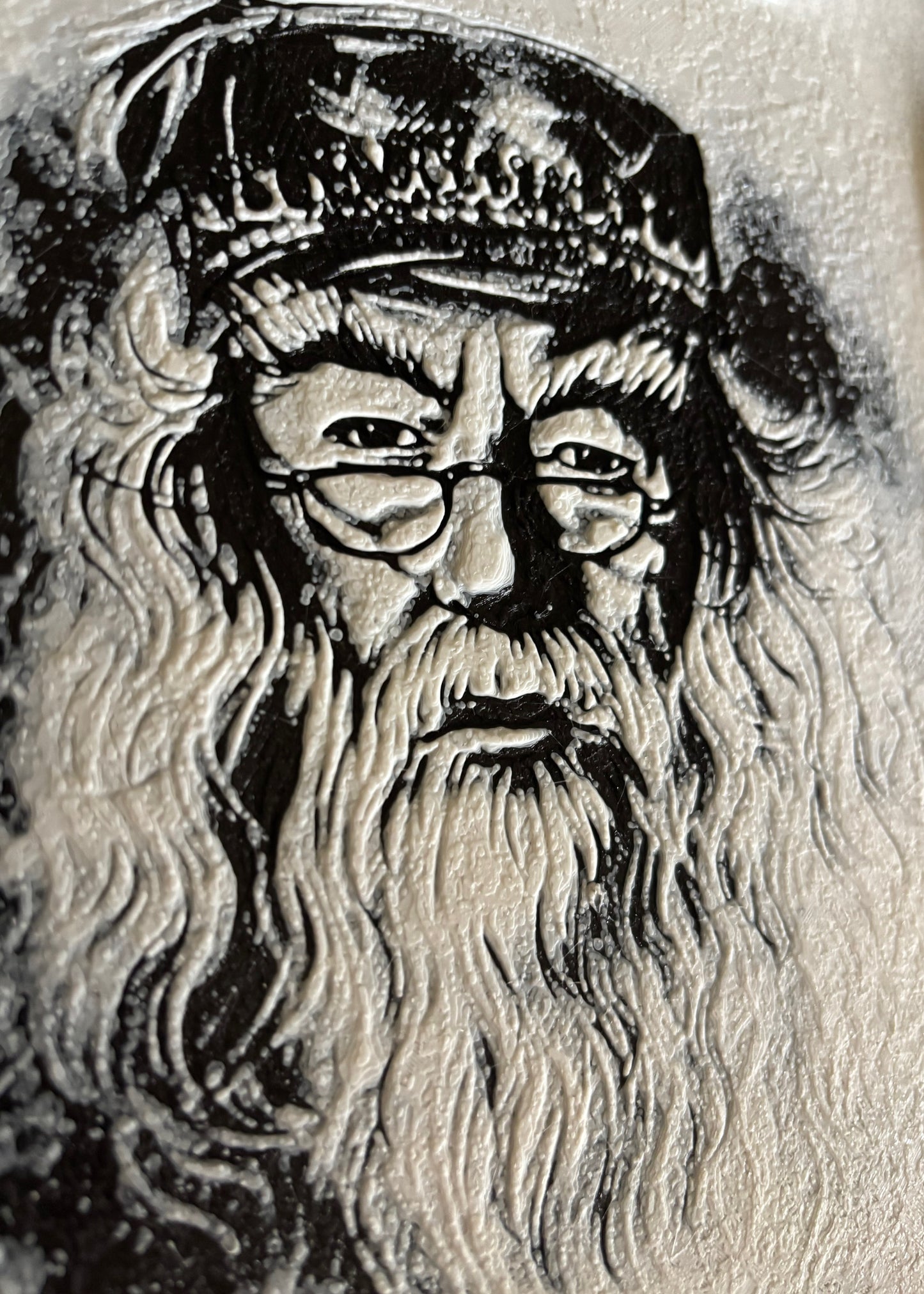 🧙‍♂️ Cuadro de Dumbledore – Arte en Relieve