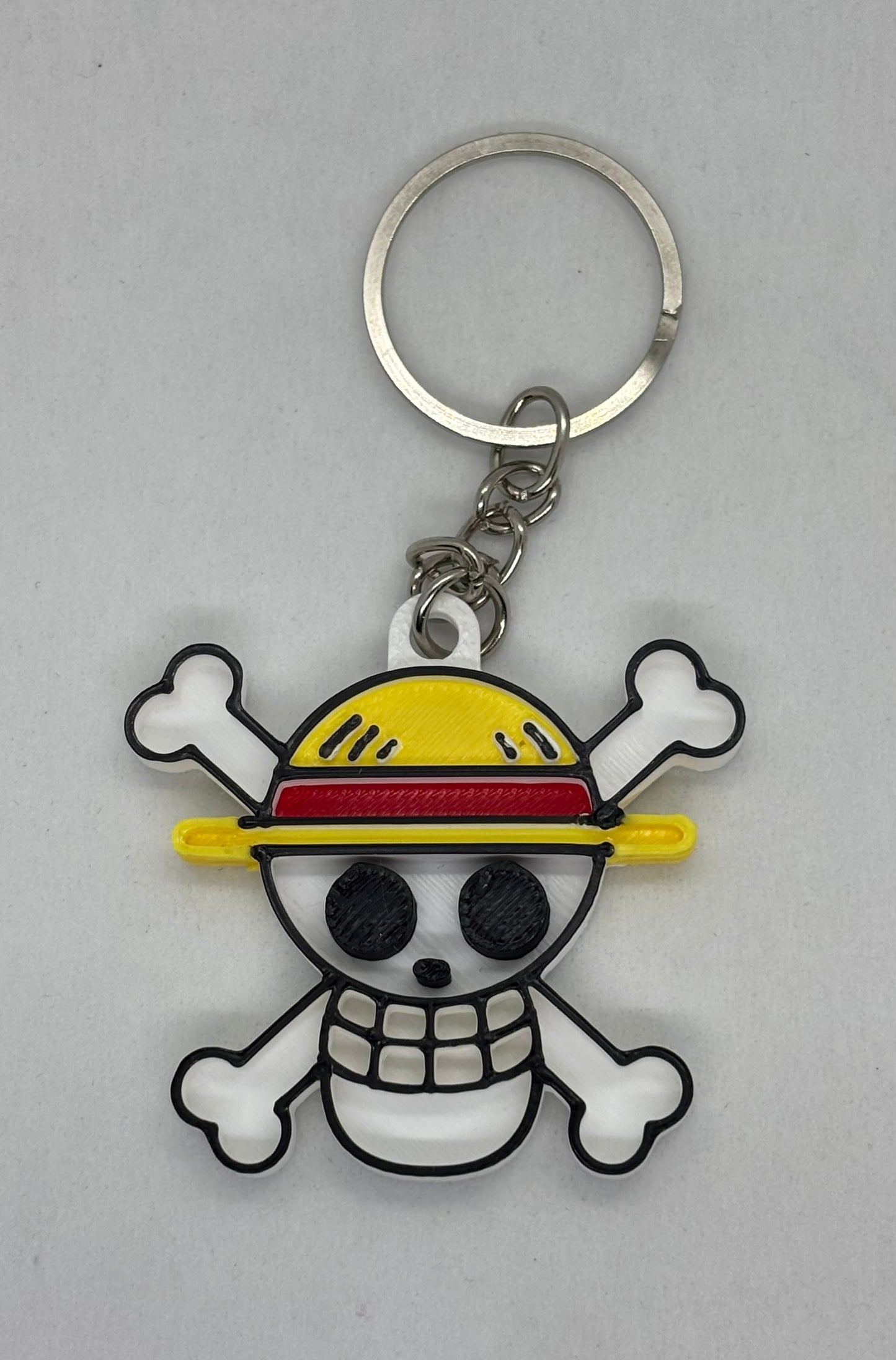 🏴‍☠️✨ 3D Luffy Keychain! ✨🏴‍☠️